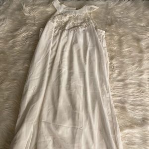White halters dress